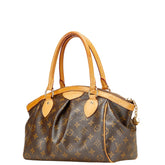 ルイ ヴィトン モノグラム ティヴォリPM ハンドバッグ M40143 ブラウン PVC レザー レディース LOUIS VUITTON 【中古】